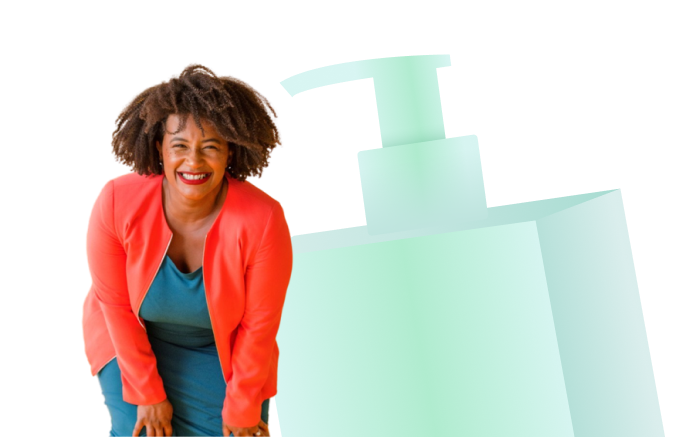 Headshot of Kim Lewis, CEO of CurlMix